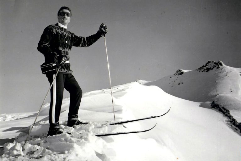 Jahangir Emami Ski Racer, Abali Ski Resort, Iran (1964)